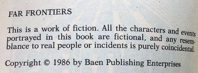 Jerry Pournelle & Jim Baen Collection: Far Frontiers Magazine: Vol I, III, IV, VI & VII - Multiple Signatures: Jerry Pournelle, Jim Baen, Norman Spinrad, Larry Niven, Ben Bova, Vernor Vinge, John Dalmas, S.M. Stirling, G. Harry Stine, etc. [Photo 45]