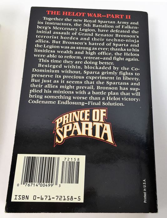 Jerry Pournelle & S.M. Stirling Collection: Go Tell the Spartans & Prince of Sparta (Falkenberg's Legion Series); The Children's Hour (Man-Kzin Wars Series) - Signed by S.M. Stirling & Jerry Pournelle [Photo 12]