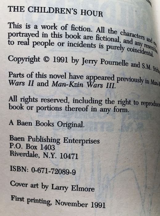 Jerry Pournelle & S.M. Stirling Collection: Go Tell the Spartans & Prince of Sparta (Falkenberg's Legion Series); The Children's Hour (Man-Kzin Wars Series) - Signed by S.M. Stirling & Jerry Pournelle [Photo 20]