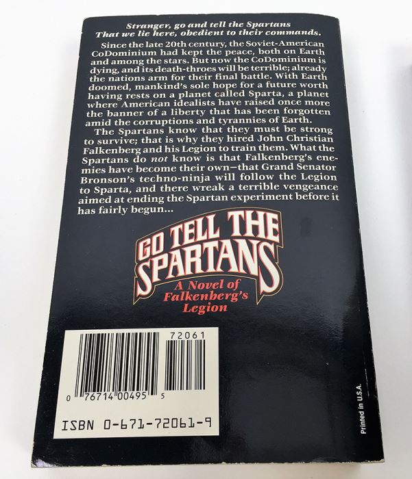 Jerry Pournelle & S.M. Stirling Collection: Go Tell the Spartans & Prince of Sparta (Falkenberg's Legion Series); The Children's Hour (Man-Kzin Wars Series) - Signed by S.M. Stirling & Jerry Pournelle [Photo 7]