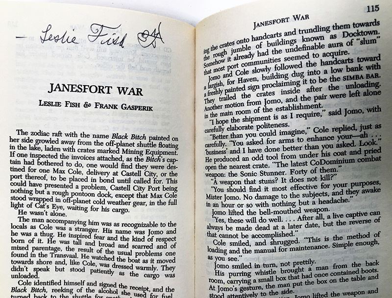 Jerry Pournelle Collection: War World Series: Blood Feuds, The Burning Eye, Sauron Dominion & Revolt on War World - Multiple Signatures: Jerry Pournelle, Harry Turtledove, Mike Resnick, Poul Anderson, Harry Turtledove, Susan Shwartz, S.M. Stirling, etc. [Photo 43]