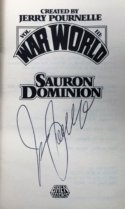Jerry Pournelle Collection: War World Series: Blood Feuds, The Burning Eye, Sauron Dominion & Revolt on War World - Multiple Signatures: Jerry Pournelle, Harry Turtledove, Mike Resnick, Poul Anderson, Harry Turtledove, Susan Shwartz, S.M. Stirling, etc. [Photo 29]