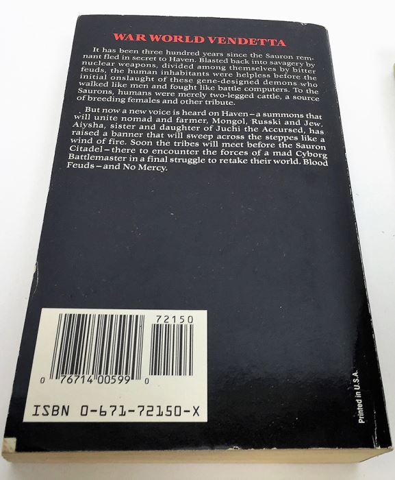 Jerry Pournelle Collection: War World Series: Blood Feuds, The Burning Eye, Sauron Dominion & Revolt on War World - Multiple Signatures: Jerry Pournelle, Harry Turtledove, Mike Resnick, Poul Anderson, Harry Turtledove, Susan Shwartz, S.M. Stirling, etc. [Photo 5]