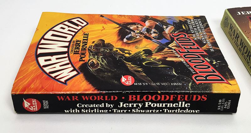 Jerry Pournelle Collection: War World Series: Blood Feuds, The Burning Eye, Sauron Dominion & Revolt on War World - Multiple Signatures: Jerry Pournelle, Harry Turtledove, Mike Resnick, Poul Anderson, Harry Turtledove, Susan Shwartz, S.M. Stirling, etc. [Photo 4]