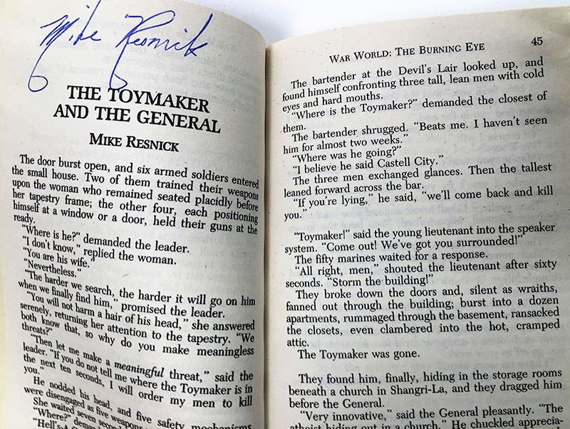 Jerry Pournelle Collection: War World Series: Blood Feuds, The Burning Eye, Sauron Dominion & Revolt on War World - Multiple Signatures: Jerry Pournelle, Harry Turtledove, Mike Resnick, Poul Anderson, Harry Turtledove, Susan Shwartz, S.M. Stirling, etc. [Photo 16]