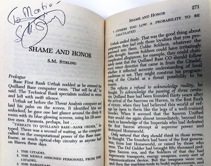 Jerry Pournelle Collection: War World Series: Blood Feuds, The Burning Eye, Sauron Dominion & Revolt on War World - Multiple Signatures: Jerry Pournelle, Harry Turtledove, Mike Resnick, Poul Anderson, Harry Turtledove, Susan Shwartz, S.M. Stirling, etc. [Photo 34]