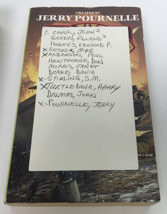Jerry Pournelle Collection: War World Series: Blood Feuds, The Burning Eye, Sauron Dominion & Revolt on War World - Multiple Signatures: Jerry Pournelle, Harry Turtledove, Mike Resnick, Poul Anderson, Harry Turtledove, Susan Shwartz, S.M. Stirling, etc. [Photo 11]
