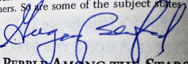 Jerry Pournelle Collection: Imperial Stars Series (Book 1-3): The Stars at War, Republic and Empire, The Crash of Empire - Multiple Signatures:  Jerry Pournelle, Algis Budrys, Poul Anderson, Vernor Vinge, Harry Turtledove, Norman Spinrad, etc. [Photo 38]