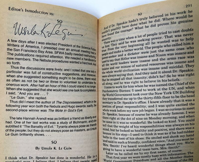 Jerry Pournelle Collection: Survival of Freedom, Black Holes & 20/20 Vision - Multiple Signatures: Jerry Pournelle, Norman Spinrad, Poul Anderson, Larry Niven, Harlan Ellison, Ursula K. Le Guin, Kevin O'Donnell, Jr., A.E. Van Vogt, etc. [Photo 16]