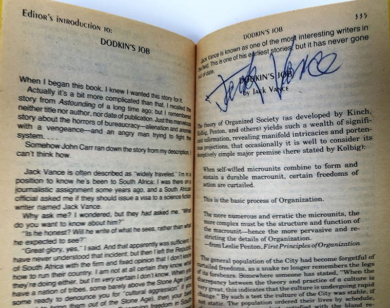 Jerry Pournelle Collection: Survival of Freedom, Black Holes & 20/20 Vision - Multiple Signatures: Jerry Pournelle, Norman Spinrad, Poul Anderson, Larry Niven, Harlan Ellison, Ursula K. Le Guin, Kevin O'Donnell, Jr., A.E. Van Vogt, etc. [Photo 22]