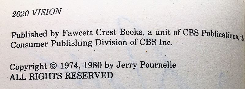 Jerry Pournelle Collection: Survival of Freedom, Black Holes & 20/20 Vision - Multiple Signatures: Jerry Pournelle, Norman Spinrad, Poul Anderson, Larry Niven, Harlan Ellison, Ursula K. Le Guin, Kevin O'Donnell, Jr., A.E. Van Vogt, etc. [Photo 56]