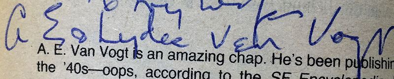 Jerry Pournelle Collection: Survival of Freedom, Black Holes & 20/20 Vision - Multiple Signatures: Jerry Pournelle, Norman Spinrad, Poul Anderson, Larry Niven, Harlan Ellison, Ursula K. Le Guin, Kevin O'Donnell, Jr., A.E. Van Vogt, etc. [Photo 21]