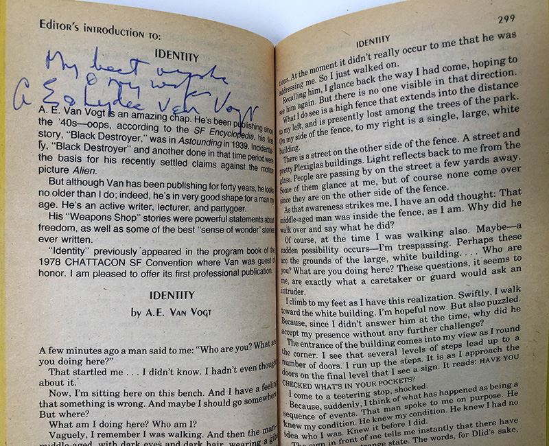 Jerry Pournelle Collection: Survival of Freedom, Black Holes & 20/20 Vision - Multiple Signatures: Jerry Pournelle, Norman Spinrad, Poul Anderson, Larry Niven, Harlan Ellison, Ursula K. Le Guin, Kevin O'Donnell, Jr., A.E. Van Vogt, etc. [Photo 20]