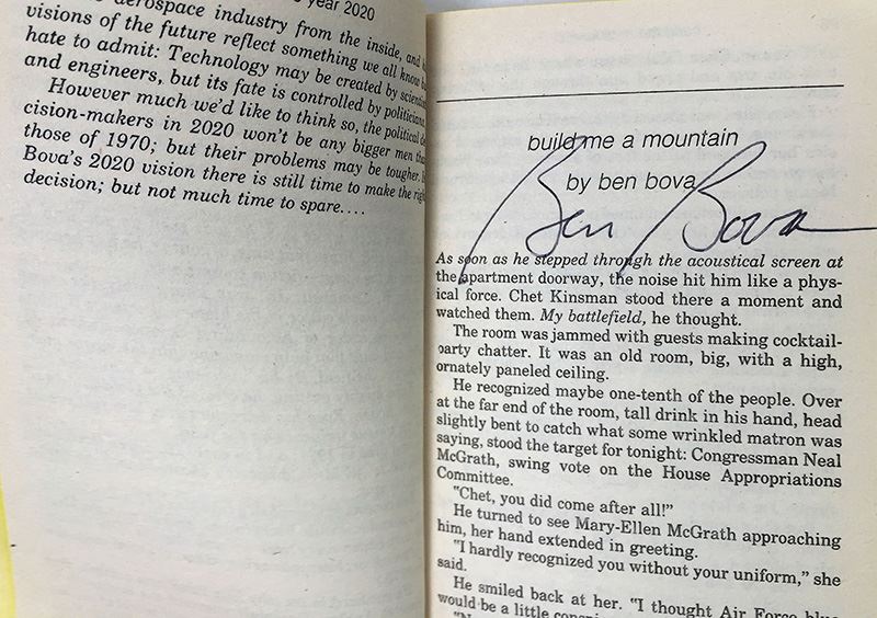 Jerry Pournelle Collection: Survival of Freedom, Black Holes & 20/20 Vision - Multiple Signatures: Jerry Pournelle, Norman Spinrad, Poul Anderson, Larry Niven, Harlan Ellison, Ursula K. Le Guin, Kevin O'Donnell, Jr., A.E. Van Vogt, etc. [Photo 44]