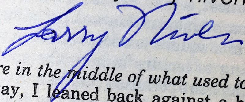 Jerry Pournelle Collection: Survival of Freedom, Black Holes & 20/20 Vision - Multiple Signatures: Jerry Pournelle, Norman Spinrad, Poul Anderson, Larry Niven, Harlan Ellison, Ursula K. Le Guin, Kevin O'Donnell, Jr., A.E. Van Vogt, etc. [Photo 47]