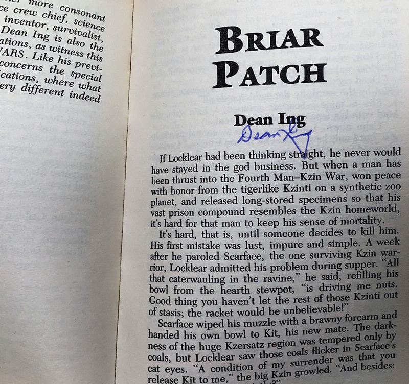 Jim Baen Collection: New Destinies Paperback Magazine: Vol I (Collector's Edition), Vol II & Vol VII - Multiple Signatures: Jim Baen, Poul Anderson, Joel Rosenberg, Doug Beason, G. Harry Stine, Gregory Benford, Harry Turtledove, Dean Ing, etc. [Photo 33]