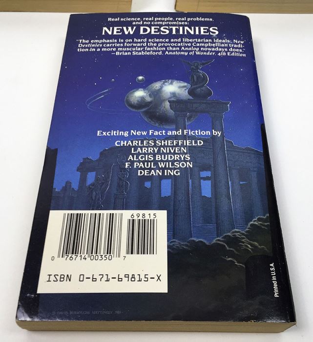 Jim Baen Collection: New Destinies Paperback Magazine: Vol I (Collector's Edition), Vol II & Vol VII - Multiple Signatures: Jim Baen, Poul Anderson, Joel Rosenberg, Doug Beason, G. Harry Stine, Gregory Benford, Harry Turtledove, Dean Ing, etc. [Photo 30]