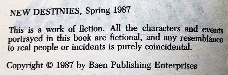 Jim Baen Collection: New Destinies Paperback Magazine: Vol I (Collector's Edition), Vol II & Vol VII - Multiple Signatures: Jim Baen, Poul Anderson, Joel Rosenberg, Doug Beason, G. Harry Stine, Gregory Benford, Harry Turtledove, Dean Ing, etc. [Photo 17]