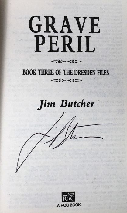 Jim Butcher Collection: Dresden Files Series (Book 1,3,4,5,6): Storm Front, Grave Peril, Summer Knight, Blood Rites & Death Masks; Codex Alera Series (Book 1): Furies of Calderon - Signed by Jim Butcher [Photo 15]