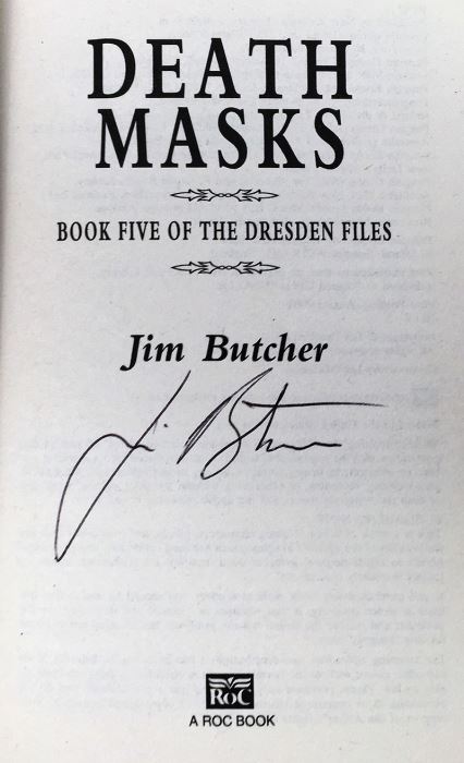 Jim Butcher Collection: Dresden Files Series (Book 1,3,4,5,6): Storm Front, Grave Peril, Summer Knight, Blood Rites & Death Masks; Codex Alera Series (Book 1): Furies of Calderon - Signed by Jim Butcher [Photo 30]
