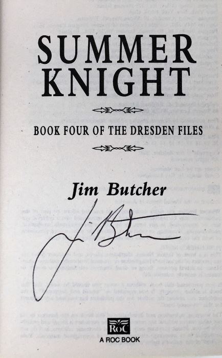 Jim Butcher Collection: Dresden Files Series (Book 1,3,4,5,6): Storm Front, Grave Peril, Summer Knight, Blood Rites & Death Masks; Codex Alera Series (Book 1): Furies of Calderon - Signed by Jim Butcher [Photo 20]