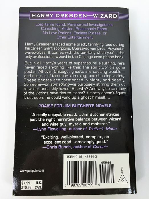 Jim Butcher Collection: Dresden Files Series (Book 1,3,4,5,6): Storm Front, Grave Peril, Summer Knight, Blood Rites & Death Masks; Codex Alera Series (Book 1): Furies of Calderon - Signed by Jim Butcher [Photo 14]