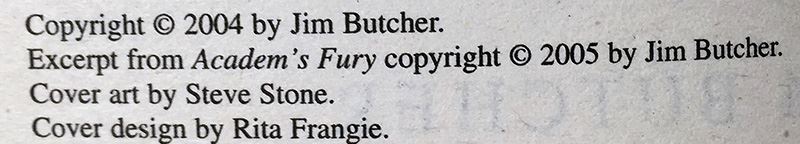 Jim Butcher Collection: Dresden Files Series (Book 1,3,4,5,6): Storm Front, Grave Peril, Summer Knight, Blood Rites & Death Masks; Codex Alera Series (Book 1): Furies of Calderon - Signed by Jim Butcher [Photo 37]