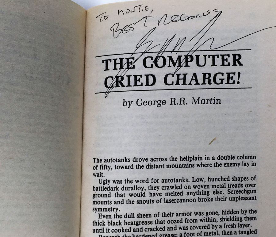 Joe Haldeman Collection: Space Fighters & Super Tanks Compilations - Signed by Lee Correy (G. Harry Stine), Ben Bova, Joe Haldeman & George R.R. Martin [Photo 15]