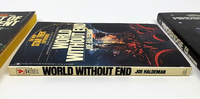 Joe Haldeman Collection: Star Trek Series: Planet of Judgment & World Without End; Mindbridge, The Forever War, Worlds & War Year - Signed by Joe Haldeman [Photo 13]