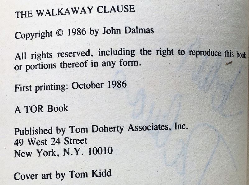 John Dalmas Collection: The Varkaus Conspiracy, The Walkaway Clause & The Scroll of Man; John Dalmas & Carl Martin: Touch the Stars: Emergence - Signed by John Dalmas [Photo 15]