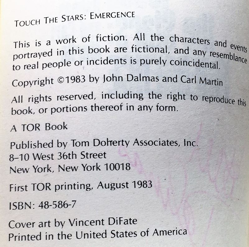 John Dalmas Collection: The Varkaus Conspiracy, The Walkaway Clause & The Scroll of Man; John Dalmas & Carl Martin: Touch the Stars: Emergence - Signed by John Dalmas [Photo 25]