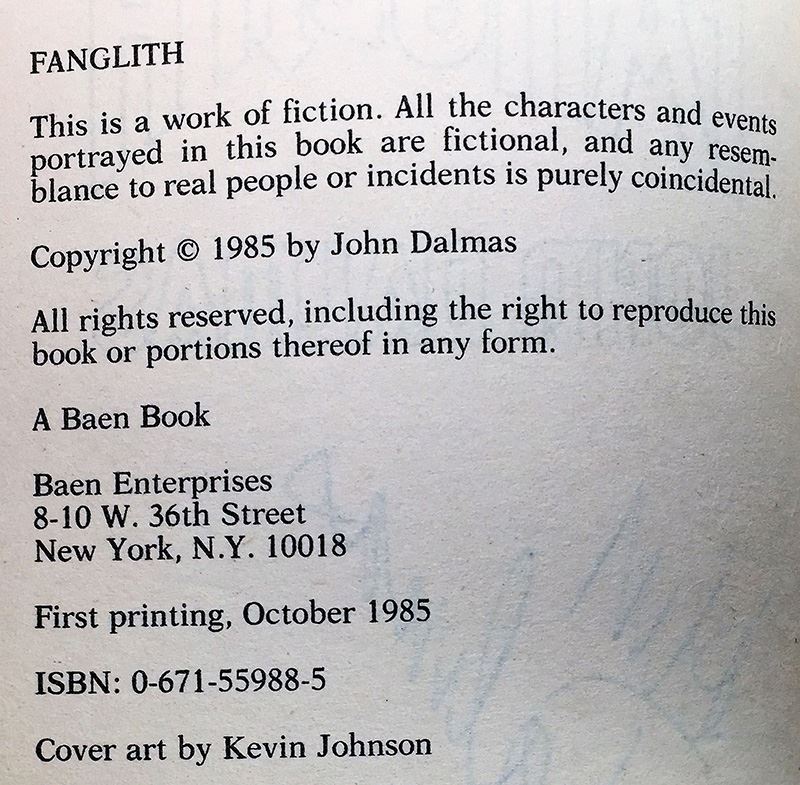 John Dalmas Collection: The Yngling, Homecoming, Fanglith & Return to Fanglith - Signed by John Dalmas [Photo 20]
