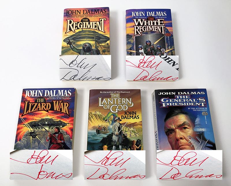 John Dalmas Collection: The Regiment, The White Regiment, The Lizard War, The Lantern of God & The General's President - Signed by John Dalmas [Photo 1]