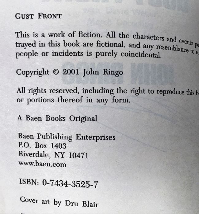 John Ringo Collection: Ghost & Gust Front - Signed by John Ringo [Photo 13]