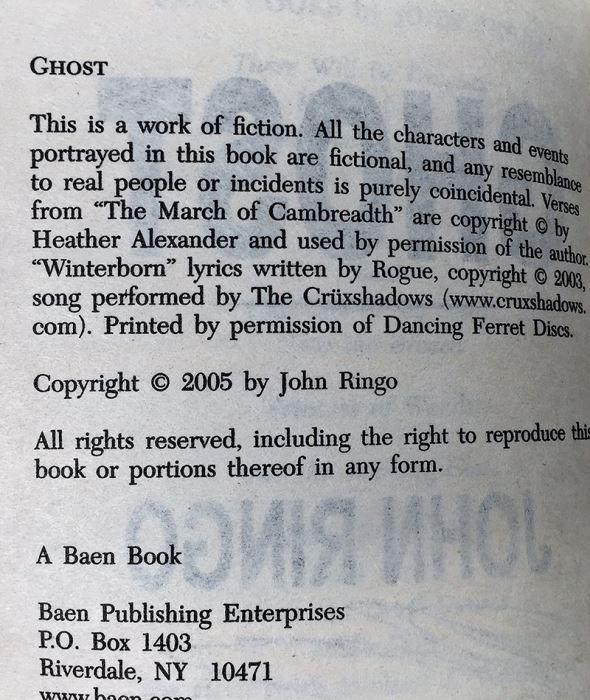 John Ringo Collection: Ghost & Gust Front - Signed by John Ringo [Photo 8]