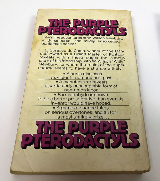 L. Sprague de Camp Collection: The Purple Pterodactlys, The Compleat Enchanter & Lest Darkness Fall; Conan the Liberator & Conan and the Spider God - Signed by L. Sprague de Camp [Photo 8]