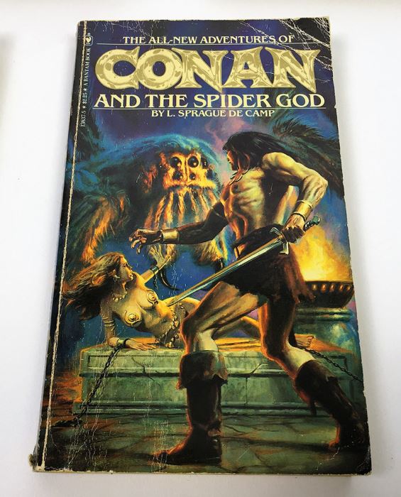 L. Sprague de Camp Collection: The Purple Pterodactlys, The Compleat Enchanter & Lest Darkness Fall; Conan the Liberator & Conan and the Spider God - Signed by L. Sprague de Camp [Photo 6]