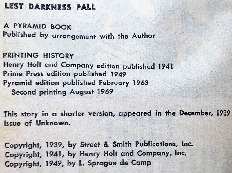 L. Sprague de Camp Collection: The Purple Pterodactlys, The Compleat Enchanter & Lest Darkness Fall; Conan the Liberator & Conan and the Spider God - Signed by L. Sprague de Camp [Photo 21]