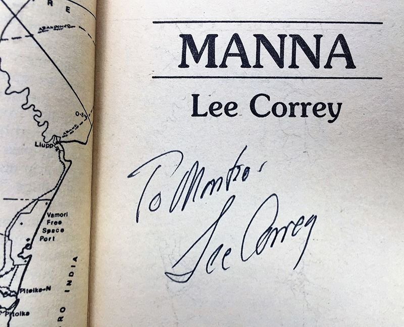 Lee Correy Collection: Manna, The Abode of LIfe (Star Trek), Shuttle Down & Space Doctor - Signed by Lee Correy (G. Harry Stine) [Photo 8]