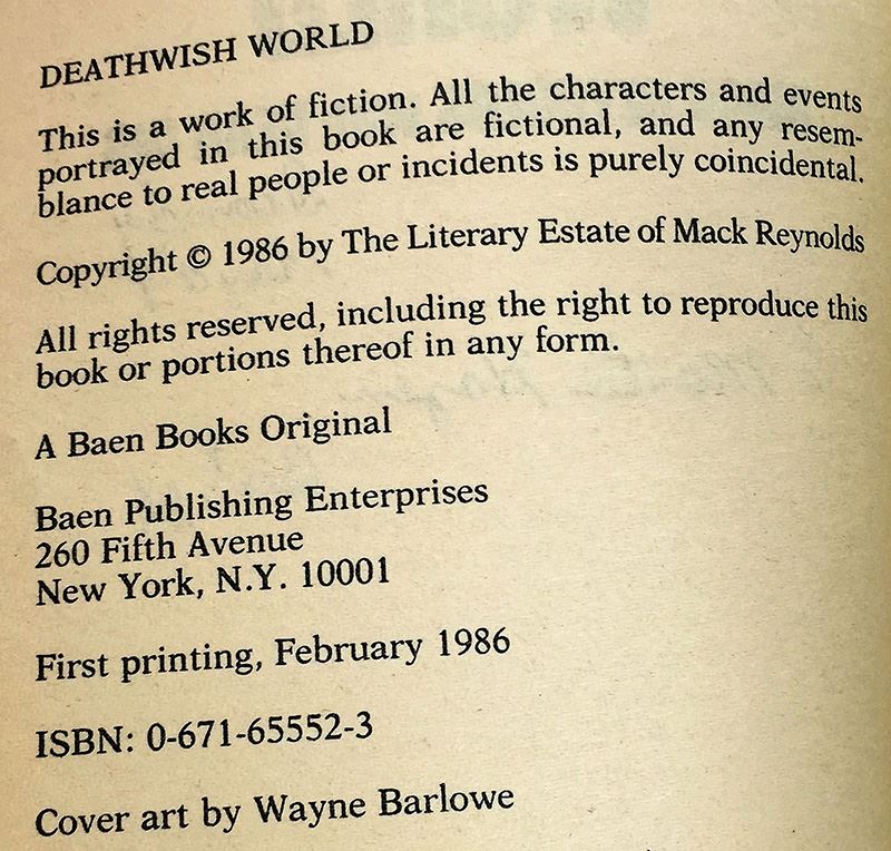 Mack Reynolds & Dean Ing Collection: Deathwish World, The Other Time & Trojan Orbit - Signed by Dean Ing [Photo 6]