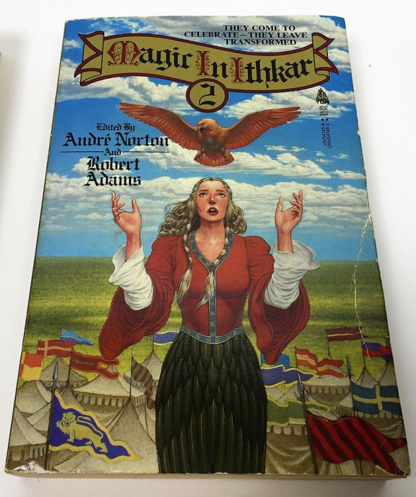 Andre Norton & Robert Adams: Magic in Ithkar (Book 1-4) - Multiple Signatures: Andre Norton, C.J. Cherryh, Jo Clayton, Susan Shwartz, Elizabeth Waters, George Alec Effinger, Brad Linaweaver, A.C. Crispin, Mercedes Lackey & Craig Shaw Gardner  [Photo 3]