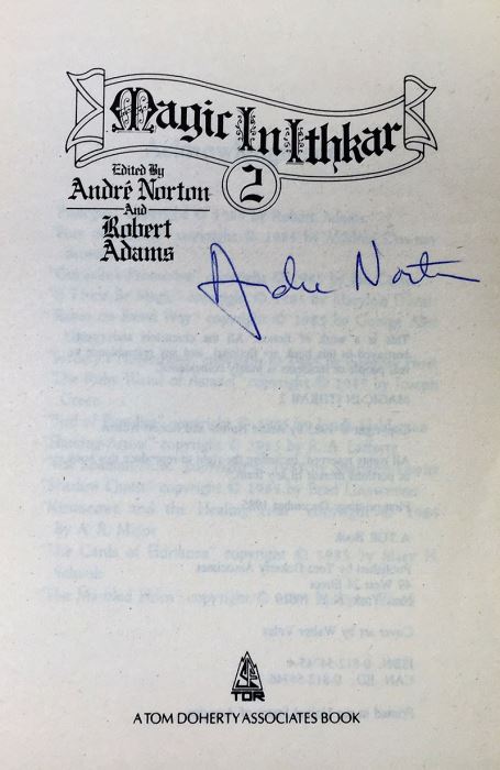 Andre Norton & Robert Adams: Magic in Ithkar (Book 1-4) - Multiple Signatures: Andre Norton, C.J. Cherryh, Jo Clayton, Susan Shwartz, Elizabeth Waters, George Alec Effinger, Brad Linaweaver, A.C. Crispin, Mercedes Lackey & Craig Shaw Gardner  [Photo 21]