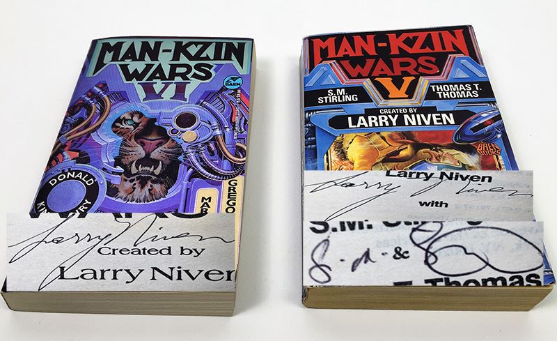 Larry Niven Collection: Man-Zkin Wars V & VI - Signed by Larry Niven & S.M. Stirling [Photo 1]