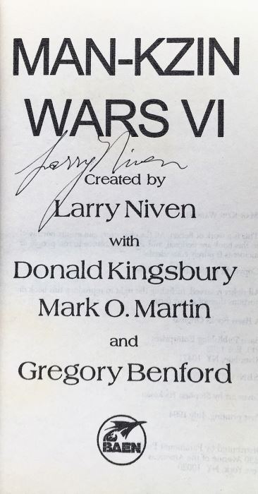Larry Niven Collection: Man-Zkin Wars V & VI - Signed by Larry Niven & S.M. Stirling [Photo 6]