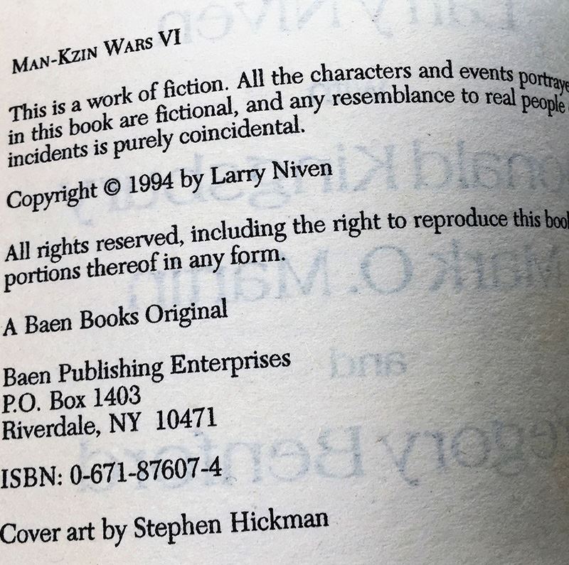 Larry Niven Collection: Man-Zkin Wars V & VI - Signed by Larry Niven & S.M. Stirling [Photo 8]