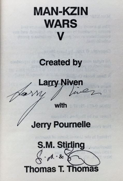 Larry Niven Collection: Man-Zkin Wars V & VI - Signed by Larry Niven & S.M. Stirling [Photo 11]