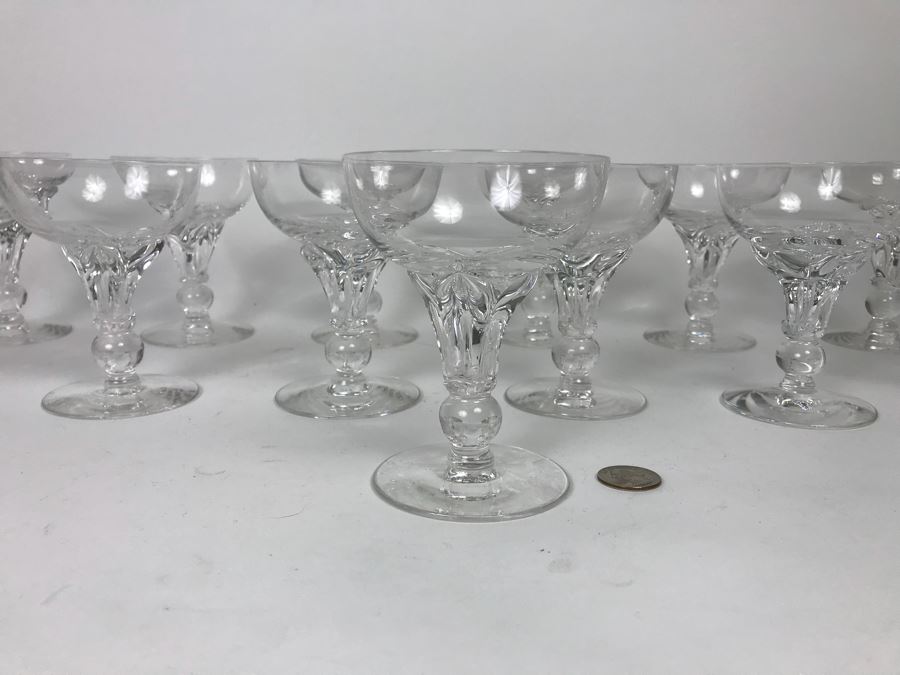 (13) Crystal Stemware Glasses 4 3/4” [Photo 3]