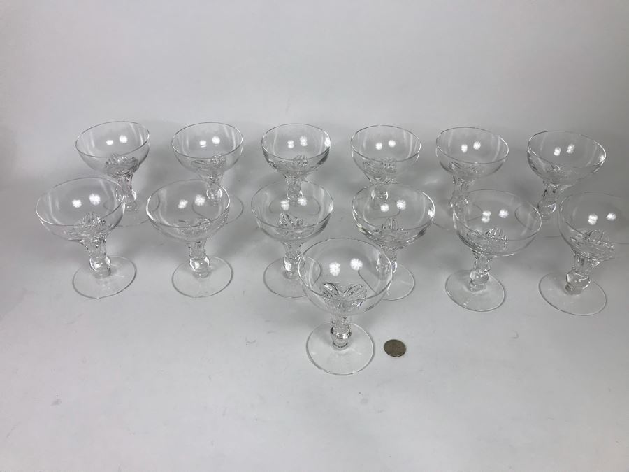 (13) Crystal Stemware Glasses 4 3/4” [Photo 4]