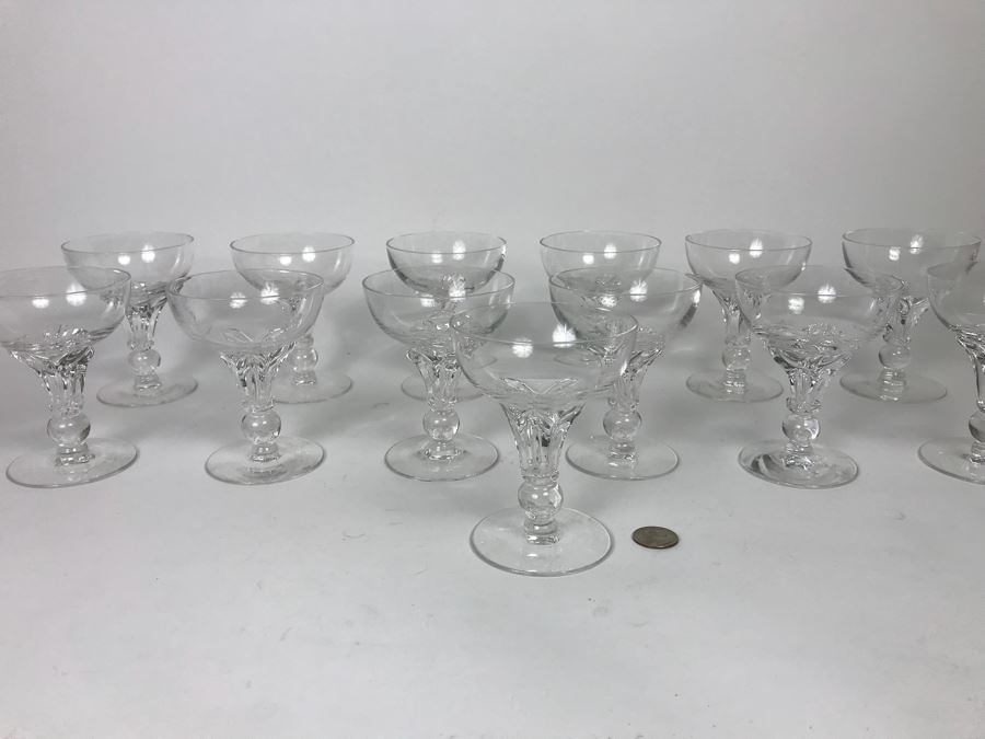 (13) Crystal Stemware Glasses 4 3/4” [Photo 2]
