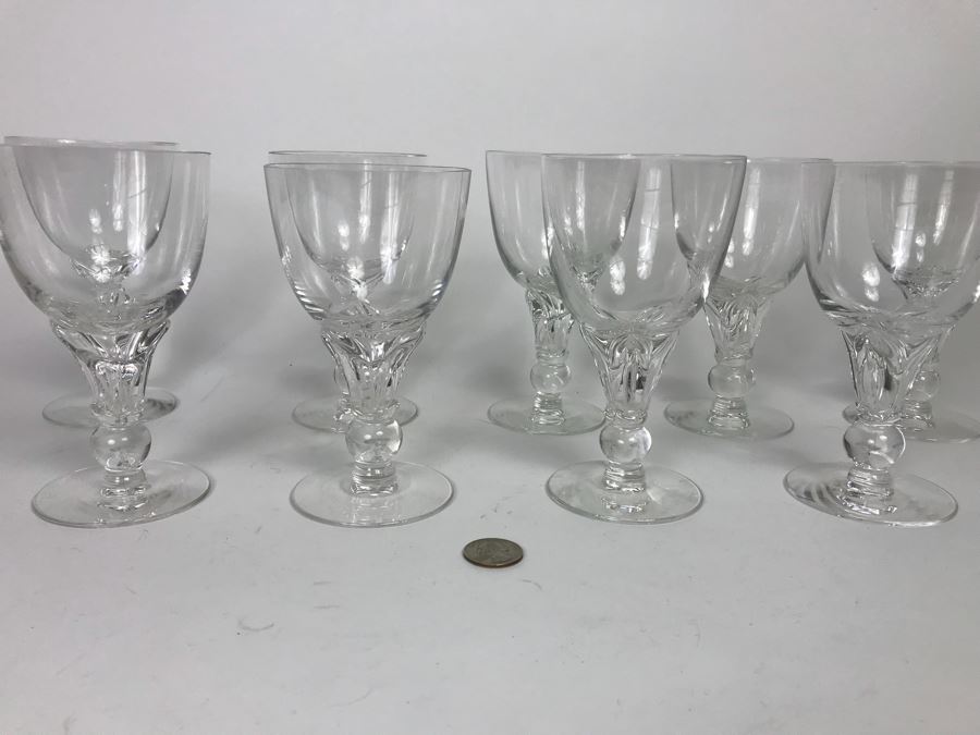 (9) Crystal Stemware Glasses 6' [Photo 2]